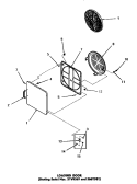 LOADING DOOR Diagram and Parts List for DG3331  Speed Queen Dryer