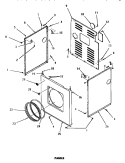 PANELS Diagram and Parts List for DG3250  Speed Queen Dryer