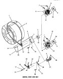MOTOR, IDLER & BELT Diagram and Parts List for DG3250  Speed Queen Dryer