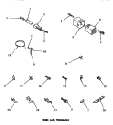 WIRE & TERMINALS Diagram and Parts List for DG3250  Speed Queen Dryer