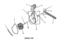 EXHAUST FAN Diagram and Parts List for DG3630  Speed Queen Dryer