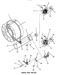 MOTOR, IDLER & BELT Diagram and Parts List for DG3630  Speed Queen Dryer