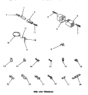 WIRE & TERMINALS Diagram and Parts List for DG3630  Speed Queen Dryer