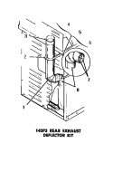 143P3 REAR EXHAUST DEFLECTOR KIT Diagram and Parts List for DG3630  Speed Queen Dryer