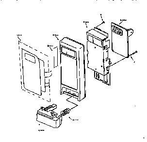 Control Panel Diagram and Parts List for 56568420791  Kenmore Microwave
