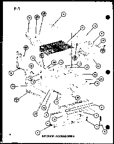 Interior Accessories Diagram and Parts List for TC18GG-P75535-11W  Amana Refrigerator