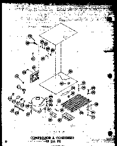 Section 8 Diagram and Parts List for TD20W-P60303-62W  Amana Refrigerator