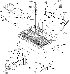 Machine Compartment Diagram and Parts List for SM22TBW-P1190212WW  Amana Refrigerator