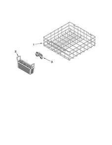 Lower Rack Parts Diagram and Parts List for CDB7000AWW2  Magic Chef Dishwasher