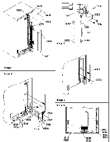 Cabinet Back Diagram and Parts List for SRD27S4E-P1190306WE  Amana Refrigerator