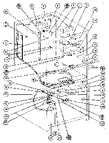 Bottom Mount Refrigerator Diagram and Parts List for BW20K-P7812501W  Amana Refrigerator