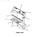 CONTROL HOOD Diagram and Parts List for DA6223  Amana Washer