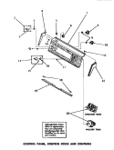Part Location Diagram of 26167 Whirlpool CONTROL PANEL