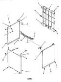 PANELS Diagram and Parts List for DA6223  Amana Washer