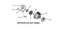 10530 MOTOR & PUMP ASSY Diagram and Parts List for DA6223  Amana Washer