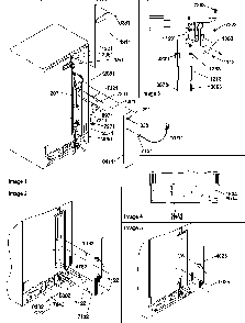 Cabinet Back Diagram and Parts List for SBDT520SW-P1185103WW  Amana Refrigerator