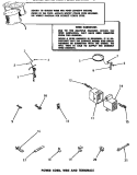 POWER CORD, WIRE & TERMINALS Diagram and Parts List for DA6223  Amana Washer