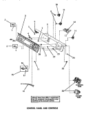 CONTROL PANEL & CONTROLS Diagram and Parts List for DA9043  Speed Queen Washer