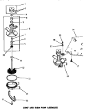 23907 & 24304 PUMP ASSEMBLIES Diagram and Parts List for DA9043  Speed Queen Washer