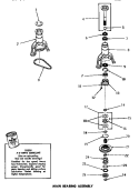 MAIN BEARING ASSY Diagram and Parts List for DA9043  Speed Queen Washer