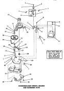 COUNTERBALANCE WEIGHT, BRKT & MTG PLATE Diagram and Parts List for DA6073  Amana Washer