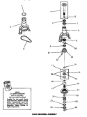 MAIN BEARING ASSY Diagram and Parts List for DA6073  Amana Washer