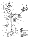 TRANSMISSION ASSY Diagram and Parts List for DA6073  Amana Washer