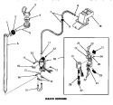 BLEACH DISPENSER Diagram and Parts List for DA6073  Amana Washer