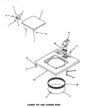 CABINET TOP & LOADING DOOR Diagram and Parts List for DA9101  Speed Queen Washer