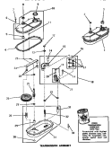 TRANSMISSION ASSY Diagram and Parts List for DA9101  Speed Queen Washer