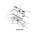 CONTROL HOOD Diagram and Parts List for DA6101  Amana Washer