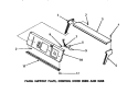 PANEL SUPP PLATE, CTRL HOOD ENDS & BULB Diagram and Parts List for DA6101  Amana Washer