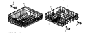 RACK ASSY Diagram and Parts List for CDC550CL P1188329W Amana Dishwasher
