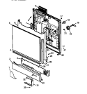 DOOR ASSY Diagram and Parts List for CDC550CL P1188329W Amana Dishwasher