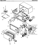Page 1 Diagram and Parts List for LA12300A  Amana Microwave
