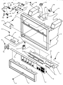 CONTROL PANEL ASSY Diagram and Parts List for RC21SE P1104110M Amana Microwave
