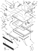CHASSIS ASSY & ELECTRICAL COMPONENTS Diagram and Parts List for RC21SE P1104110M Amana Microwave