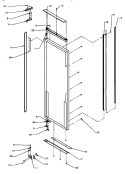 REF DOOR, HINGE & TRIM PARTS Diagram and Parts List for GRI2001W P1168202W W Amana Refrigerator