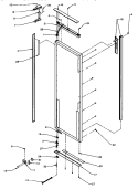 REF DOOR, HINGE & TRIM PARTS Diagram and Parts List for GRH2402SW P1168104W W Amana Refrigerator