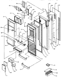 REF DOOR Diagram and Parts List for GRI2001W P1168202W W Amana Refrigerator