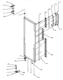 REF DOOR HINGE AND TRIM PARTS Diagram and Parts List for SPD27Q2W P1181316W W Amana Refrigerator
