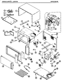 Page 1 Diagram and Parts List for LA23700B  Amana Microwave