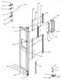 FZ DOOR HINGE AND TRIM PARTS Diagram and Parts List for SXD25QA3E P1181324W E Amana Refrigerator