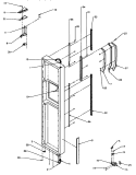 FZ DOOR HINGE AND TRIM PARTS Diagram and Parts List for SXD27Q2E P1181313W E Amana Refrigerator