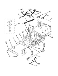 Control Panel And Separator Parts Diagram and Parts List for MLE26PDBYW1  Maytag Dryer