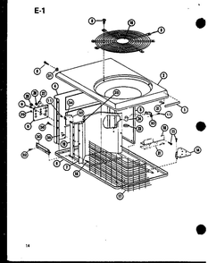 Diagram 5 Diagram and Parts List for SRCF42-U01A P69044-2C Amana Air Conditioner