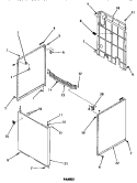 PANELS Diagram and Parts List for DA6191  Amana Washer