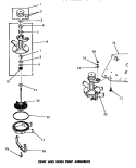 23907 & 24304 PUMP ASSEMBLIES Diagram and Parts List for DA6191  Amana Washer