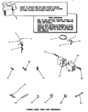 POWER CORD, WIRE & TERMINALS Diagram and Parts List for DA6191  Amana Washer