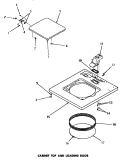 CABINET TOP & LOADING DOOR Diagram and Parts List for DA6070  Amana Washer
